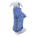 Vsepropejska Enola zimní bunda pro psa Barva: Modrá, Délka zad (cm): 25, Obvod hrudníku: 34 - 36