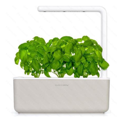 Click and Grow Smart Garden 3 chytrý květináč + 3ks kapslí se semínky bazalky bílý ClickAndGrow