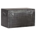 Černý kovový úložný box LABEL51, délka 30 cm