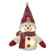 EMOS LED vánoční sněhulák Barney 25 cm teplá bílá