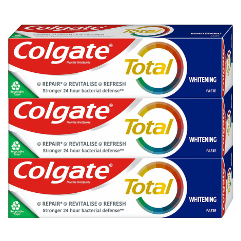 COLGATE Total Whitening Zubní pasta 3 x 75 ml