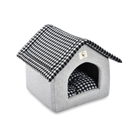 PetProducts Domek pro psy šedý 47 × 39 × 42 cm