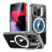 ESR Classic Hybrid Case with Stash Stand (HaloLock), Compatible with iPhone 15 Pro, Clear