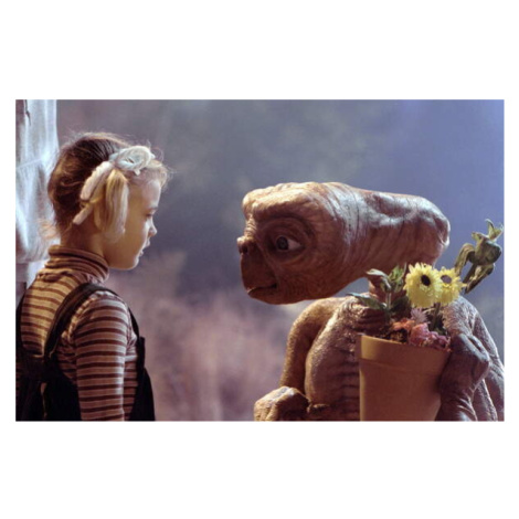Umělecká fotografie Drew Barrymore and E.T., (40 x 26.7 cm)