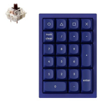 Keychron QMK Q0 Hot-Swappable Number Pad RGB Gateron G Pro Brown Switch Mechanical - Blue Versio