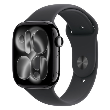 Apple Watch Series 11 GPS + Cellular 46mm klavírně černé hliníkové pouzdro s černým sportovním ř