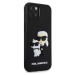 Zadní kryt Karl Lagerfeld 3D Rubber Karl and Choupette pro Apple iPhone 13, black