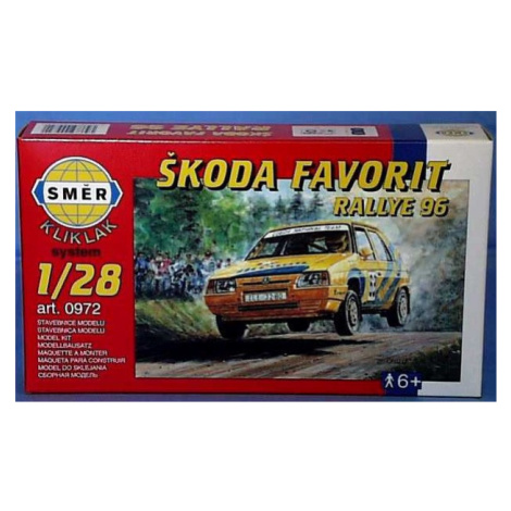 SMĚR - MODELY - Škoda Favorit Rallye 96 1:28 Směr - Modely