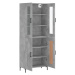 vidaXL Skříň highboard betonově šedá 69,5x34x180 cm kompozitní dřevo