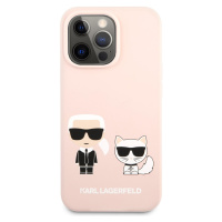 Silikonové pouzdro Karl Lagerfeld and Choupette Liquid KLHCP13XSSKCI pro Apple iPhone 13 Pro Max