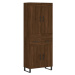 vidaXL Skříň highboard hnědý dub 69,5 x 34 x 180 cm kompozitní dřevo