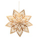 Papírová vánoční ozdoba ve tvaru vločky ve zlaté barvě Only Natural, délka 15 cm