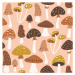 Fotografie Mushrooms Seamless Pattern, insemar, 40 × 40 cm