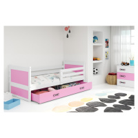 BMS Dětská postel RICO 1 | bílá 80 x 190 cm Barva: Růžová