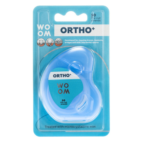 WOOM ORTHO+ ortodontická zubní nit 50 ks