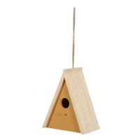 Zolux Dřevěná budka na hnízdění pro ptáky trojúhelník 17 × 11 × 21 cm
