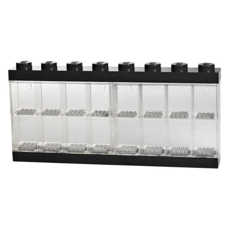 Lego® vitrínka na 16 minifigurek černá