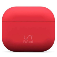 iWant AirPods 3.generace ultra-tenké pouzdro červené