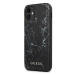 Guess GUHCP12SPCUMABK hard silikonové pouzdro iPhone 12 Mini 5.4" black Marble Collection