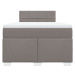 vidaXL Box spring postel s matrací taupe 120x190 cm textil