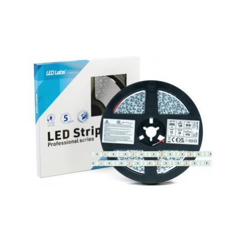 LED pásek 12W/m PRO 3Y 24V 140 LED/m 2835 SMD teplá bílá RA90 LEDLabs