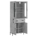 vidaXL Skříň highboard betonově šedá 69,5x34x180 cm kompozitní dřevo