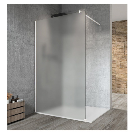 GELCO VARIO WHITE jednodílná sprchová zástěna k instalaci ke stěně, matné sklo, 1400 GX1414GX101