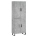 vidaXL Skříň highboard betonově šedá 69,5x34x180 cm kompozitní dřevo