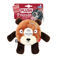 Hračka pes Gigwi Plush Friendz medvěd s gumenym kroužkem