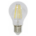 LED LightMe 230 V, E27, 8 W = 75 W, 104 mm, teplá bílá, A++ (A++ - E), čirá, tvar žárovky vlákno