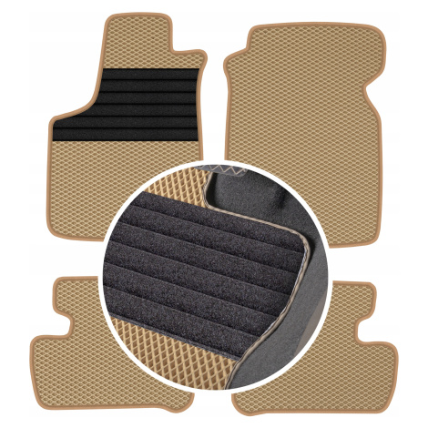 Ford Ka I Hatchback 1996-2000 Gumové koberce Eva Eternity Béžové