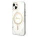 Guess GUBPP14SHMEACSH sada nabíječky MagSafe a pouzdra na iPhone 14 6.1" white Marble MagSafe