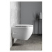 Isvea INFINITY CLEANWASH závěsná WC mísa Rimless, integrovaná baterie a bidet. sprška, 36,5x53cm