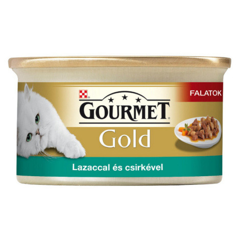 Gourmet Gold Sousta v marinádě 24 x 85 g losos a kuřecí maso
