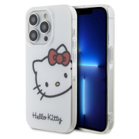 Hello Kitty IML Head Logo Kryt iPhone 15 Pro Max bílý