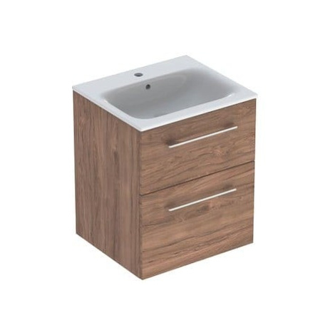Geberit Selnova koupelnová skříňka s umyvadlem 55x50,2x65,2 cm ořech hickory 501.234.00.1