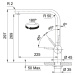 Franke Dřezová baterie bez sprchy  Celonerez Antracit PVD FC 3834 ATLAS NEO 115.0628.207