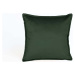 Tmavě zelený sametový polštář Velvet Atelier Tercio, 45 x 45 cm