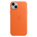 Kryt iPhone 14 Plus Leather Case with MagSafe - Orange (MPPF3ZM/A)