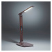 Paul Neuhaus LED stolní lampa Adriano, CCT, stmívatelná, hnědá