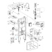 Grohe 38722001 - Předstěnový instalační set pro závěsné WC, nádržka GD2, tlačítko Skate Air, alp
