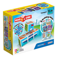 Hračka GEOMAG Magnetic blocks Magicube Printed Transport + cards 7 pieces GEO-122