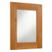 Estila Masivní nástěnné hranaté zrcadlo Madhu s rámem ze dřeva Mindi 100cm