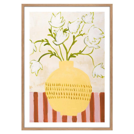 Obraz 52x72 cm Yellow Vase – Malerifabrikken
