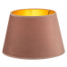 Duolla Stínidlo na lampu Cone výška 18 cm, růžová/zlatá