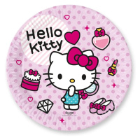 Talíře papírové Hello Kitty 23 cm 8 ks