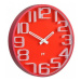 Designové nástěnné hodiny Future Time FT8010RD Numbers 30cm