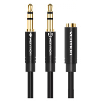 Kabel Vention 2x 3.5mm Audio Cable 0.3m BBUBY Black