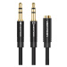 Kabel Vention 2x 3.5mm Audio Cable 0.3m BBUBY Black