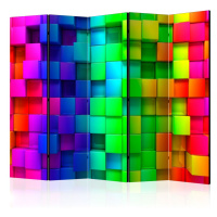 Paraván Colourful Cubes Dekorhome 225x172 cm (5-dílný),Paraván Colourful Cubes Dekorhome 225x172